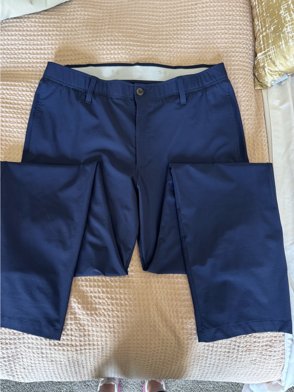 Under Armour Men's Dark Blue Dress Pants - Slim Straight